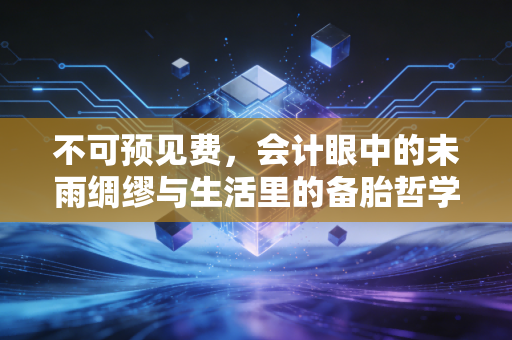 不可预见费,会计眼中的未雨绸缪与生活里的备胎哲学