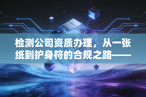 检测公司资质办理,从一张纸到护身符的合规之路——一位注会眼中的行业真相