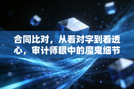 合同比对，从看对字到看透心，审计师眼中的魔鬼细节