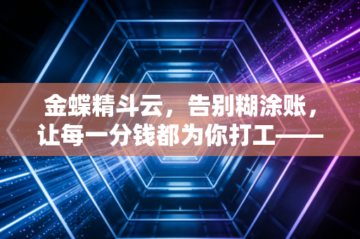 金蝶精斗云,告别糊涂账,让每一分钱都为你打工——一位注会眼中的小微企业财务数字化转型