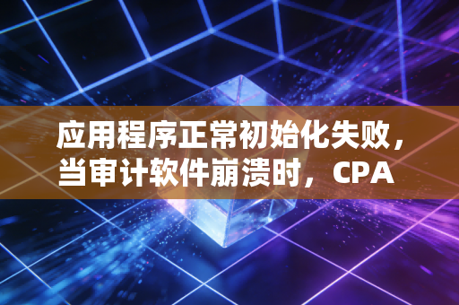 应用程序正常初始化失败，当审计软件崩溃时，CPA 的生活也在崩溃