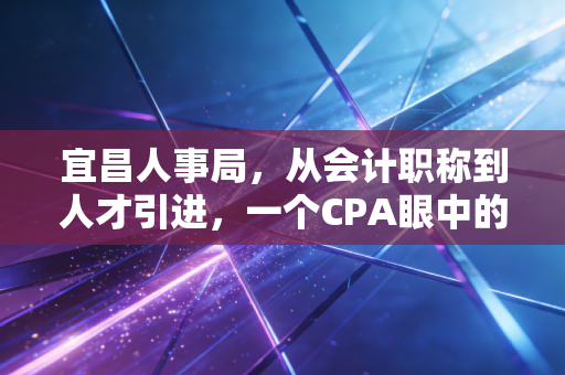 宜昌人事局,从会计职称到人才引进,一个CPA眼中的体制内生态