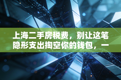 上海二手房税费，别让这笔隐形支出掏空你的钱包，一位注会师的深度解析