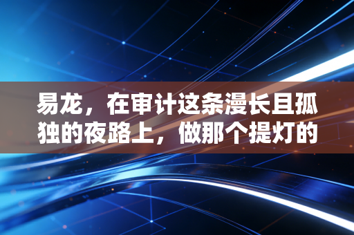易龙，在审计这条漫长且孤独的夜路上，做那个提灯的人