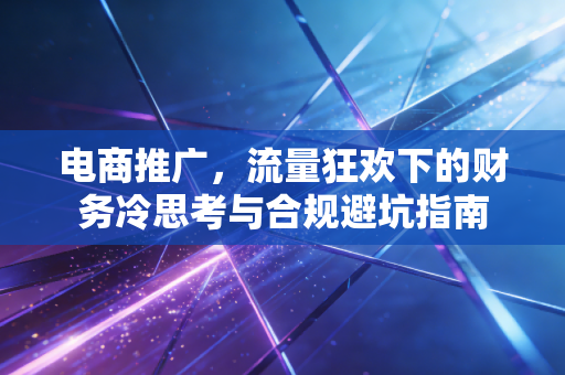 电商推广,流量狂欢下的财务冷思考与合规避坑指南