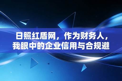 日照红盾网，作为财务人，我眼中的企业信用与合规避坑指南