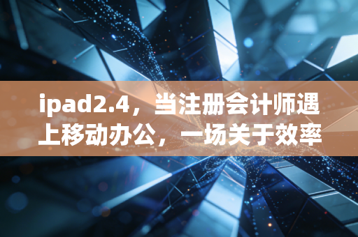 ipad2.4，当注册会计师遇上移动办公，一场关于效率与自由的革命