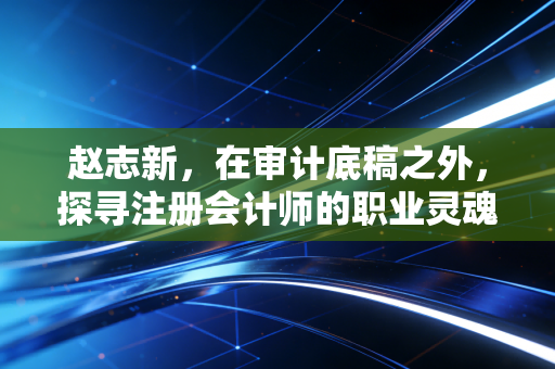 赵志新，在审计底稿之外，探寻注册会计师的职业灵魂