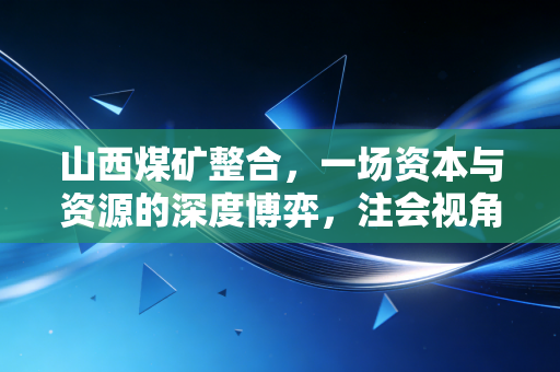 山西煤矿整合,一场资本与资源的深度博弈,注会视角下的阵痛与重生