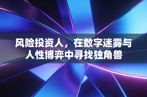 风险投资人，在数字迷雾与人性博弈中寻找独角兽