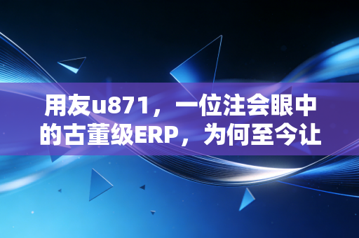 用友u871，一位注会眼中的古董级ERP，为何至今让无数财务人又爱又恨？