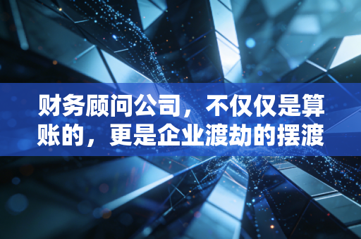 财务顾问公司,不仅仅是算账的,更是企业渡劫的摆渡人