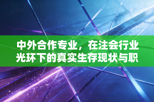中外合作专业,在注会行业光环下的真实生存现状与职业抉择