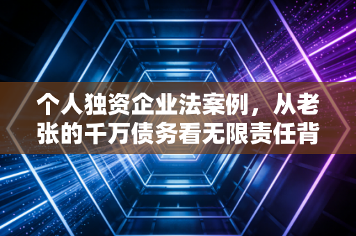 个人独资企业法案例,从老张的千万债务看无限责任背后的血泪教训