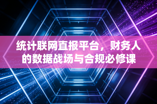 统计联网直报平台，财务人的数据战场与合规必修课