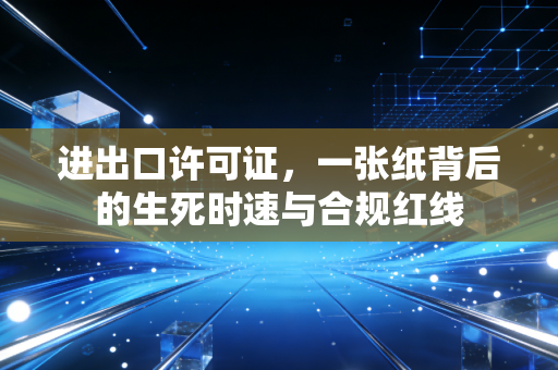 进出口许可证,一张纸背后的生死时速与合规红线