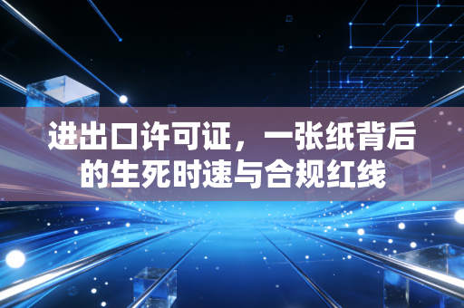 进出口许可证，一张纸背后的生死时速与合规红线