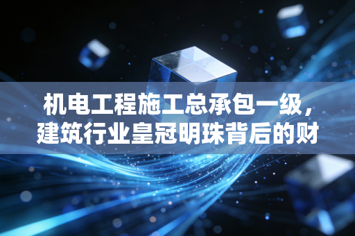 机电工程施工总承包一级，建筑行业皇冠明珠背后的财务真相与生存博弈