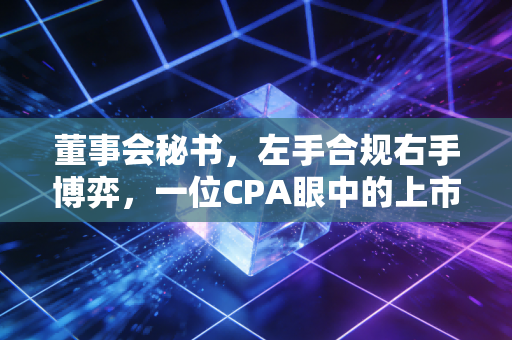 董事会秘书，左手合规右手博弈，一位CPA眼中的上市公司守门人生存实录