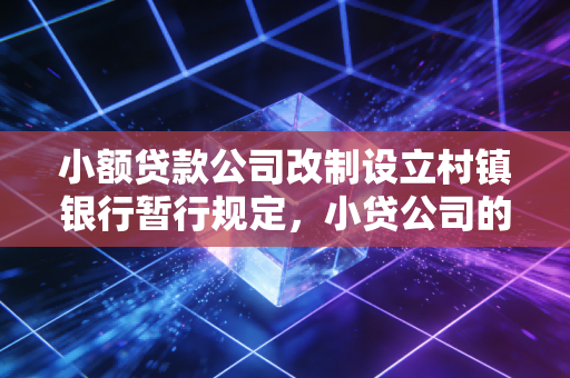 小额贷款公司改制设立村镇银行暂行规定,小贷公司的龙门一跃,是机遇还是鸡肋?