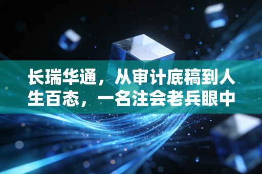 长瑞华通,从审计底稿到人生百态,一名注会老兵眼中的行业变迁与坚守