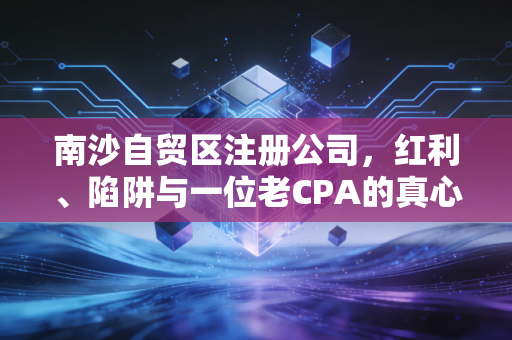 南沙自贸区注册公司,红利、陷阱与一位老CPA的真心话
