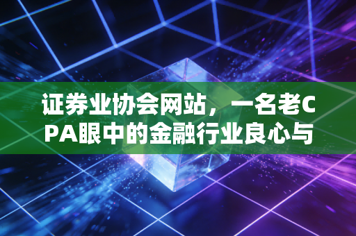 证券业协会网站,一名老CPA眼中的金融行业良心与职业罗盘
