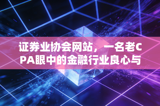 证券业协会网站，一名老CPA眼中的金融行业良心与职业罗盘