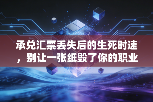 承兑汇票丢失后的生死时速，别让一张纸毁了你的职业生涯