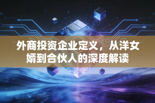 外商投资企业定义，从洋女婿到合伙人的深度解读