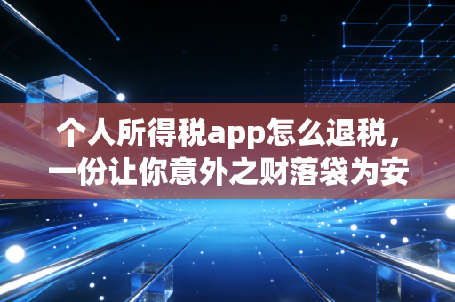 个人所得税app怎么退税,一份让你意外之财落袋为安的实操指南