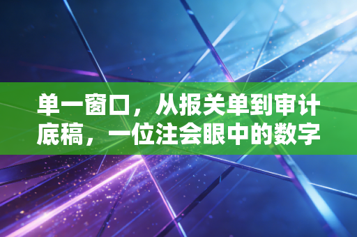 单一窗口,从报关单到审计底稿,一位注会眼中的数字化变革