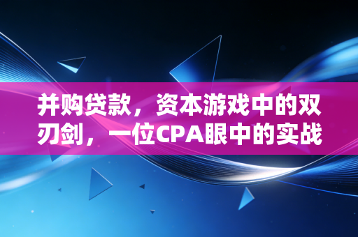 并购贷款，资本游戏中的双刃剑，一位CPA眼中的实战与博弈