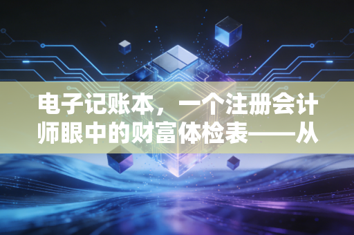 电子记账本，一个注册会计师眼中的财富体检表——从糊涂账到掌控人生
