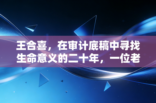 王合喜，在审计底稿中寻找生命意义的二十年，一位老合伙人的自白
