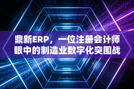 鼎新ERP，一位注册会计师眼中的制造业数字化突围战