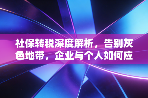 社保转税深度解析，告别灰色地带，企业与个人如何应对这场合规大考？
