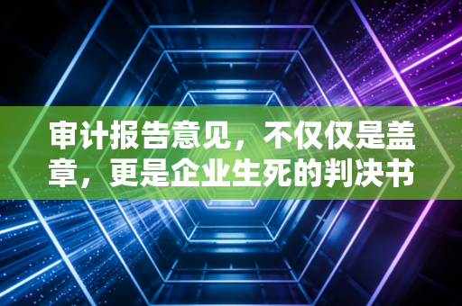 审计报告意见，不仅仅是盖章，更是企业生死的判决书
