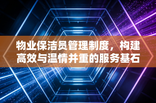 物业保洁员管理制度,构建高效与温情并重的服务基石