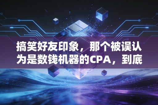 搞笑好友印象,那个被误认为是数钱机器的CPA,到底在经历什么人生?