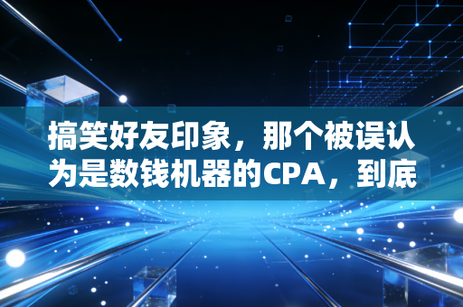 搞笑好友印象,那个被误认为是数钱机器的CPA,到底在经历什么人生?