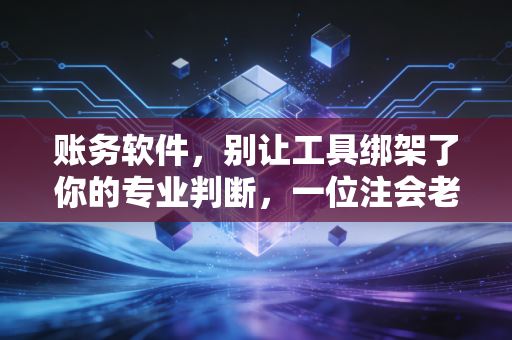 账务软件，别让工具绑架了你的专业判断，一位注会老兵的实话实说