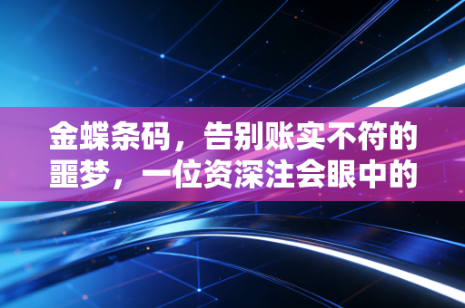 金蝶条码，告别账实不符的噩梦，一位资深注会眼中的库存管理革命