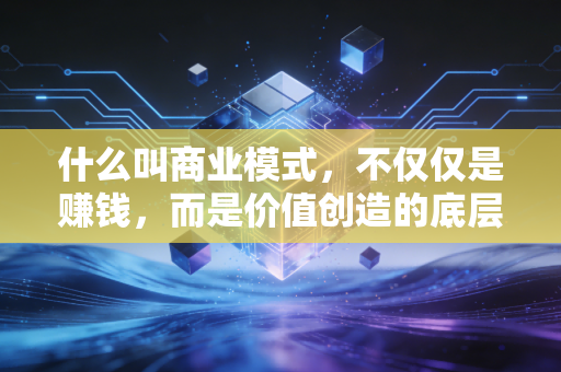 什么叫商业模式，不仅仅是赚钱，而是价值创造的底层逻辑