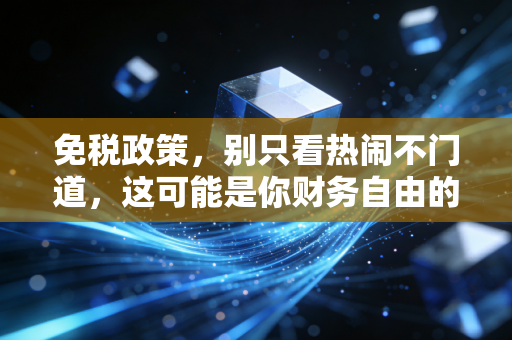 免税政策，别只看热闹不门道，这可能是你财务自由的隐形助推器