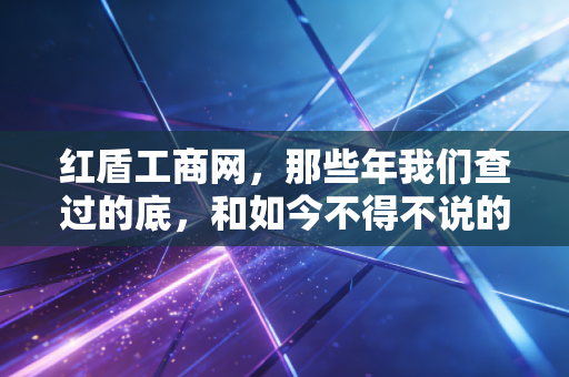 红盾工商网，那些年我们查过的底，和如今不得不说的大数据