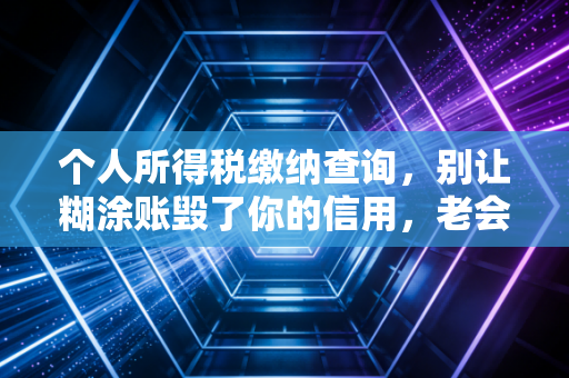 个人所得税缴纳查询，别让糊涂账毁了你的信用，老会计教你几招