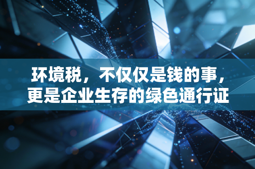 环境税,不仅仅是钱的事,更是企业生存的绿色通行证
