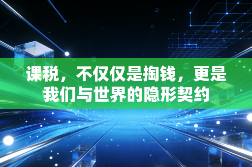 课税，不仅仅是掏钱，更是我们与世界的隐形契约