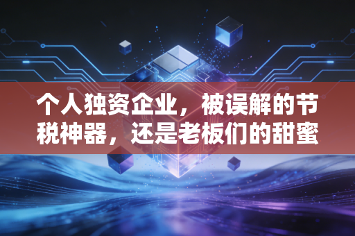 个人独资企业，被误解的节税神器，还是老板们的甜蜜陷阱？